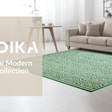 Modern Earthy Geometric Flair(Green)