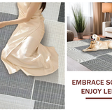 Modern Rustic Shag with Geometric Elements(Black)