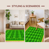 Whimsical Clover Patchwork Style(Green)