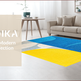 Modern Abstract Non Slip(Blue)