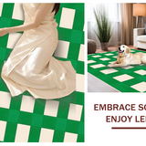 Luxurious Earthy Checkered Motif(Green)
