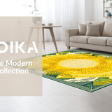 Trendy Colorful Contemporary Geometry(Yellow)