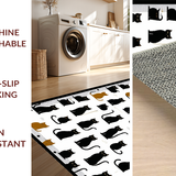 Whimsical Black Cat Farmhouse Aesthetic(Black)