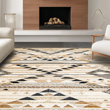 Minimalist Geometric Wave Design(Beige)