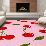 Chic Modern Cherry Illustration(Pink)
