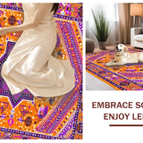 Exotic Tiled Color Splash(Orange)