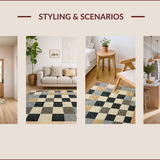 Faux Wool Area for Minimalist(Beige)