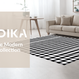 Chic Monochrome Patterned Style(Black)