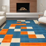 Abstract Multicolor Patterned Elegance(Blue)