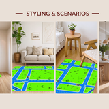 Engaging Educational City Layout Mat(Green)