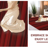 Elegant Rich Wine Tapestry Style(Red)