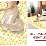 Charming Floral Motif with Earth Tones(Beige)