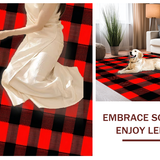 Rustic Red and Black Checkered Aesthetic(Red)