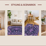 Eclectic Vintage Colorful Motif(Blue)