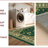 Eclectic Earthy Embroidered Motif(Green)