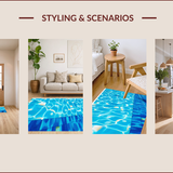 Chic Water Inspired Motif(Blue)