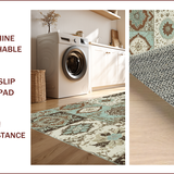 Vintage Brown Teal for Home Office(Brown)