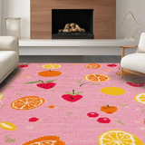 Whimsical Fruit Themed Cartoon Aesthetic(Pink)