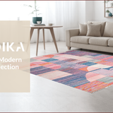 Colorful Modern Textured Motif(Pink)