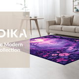 Whimsical Butterfly Garden Scene(Purple)