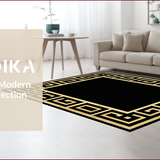 Chic Black Geometric Elegance(Gold)