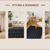 Sophisticated Linear Tiled Aesthetic(Black)