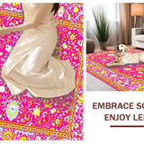 Artful Geometric Floral Composition(Pink)