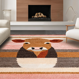 Playful Highland Cow Artistry(Pink)