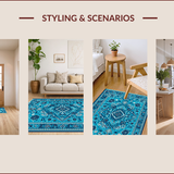Traditional Blue Hallway Area(Blue)
