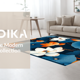 Tropical Floral Oasis Motif(Blue)