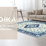 Striking Modern Abstract Floral(White)