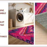 Ultra Soft Area Rug, Non Slip, Stain Resistant, Washable Area Rugs for Living Room, Bedroom, Funky Western Cowgirl Non-Slip Bath Mat(Pink) - ODIKA