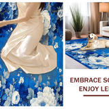 Luxurious Ornate Floral Design(Blue)