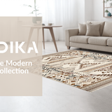 Modern Symmetrical Ogee Motif(Beige)