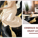 Chic Contemporary Marble Motif(Black)