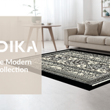 Geometric Monochrome Ethnic Motif(Black)