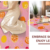 Whimsical Fruit Themed Cartoon Aesthetic(Pink)
