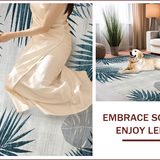 Elegant Tropical Leaf Motif(Blue)