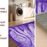 Chic Purple Abstract Motif(Purple)