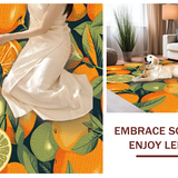 Vibrant Patterned Mat(Orange)