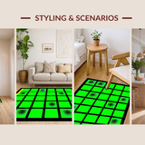 Modern Abstract Symmetrical Block Design(Green)