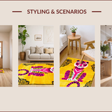 Chic Abstract Animal Motif(Yellow)
