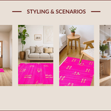 Vivid Preppy Graphic Delight(Pink)