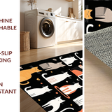 Rustic Earthy Cat Print(Black)