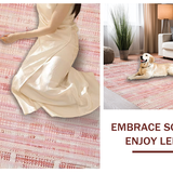 Girlish Bow Accent Pink Knot Cute Bows Bath Mat Girly Decor(Pink)