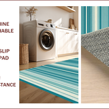 Contemporary Reversible Patterned Mat(Blue)