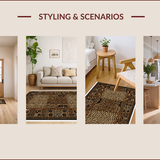 Contemporary Animal Print Area Non Shedding(Yellow)