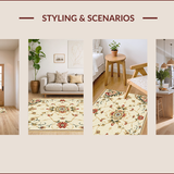 Neutral Beige Vintage Floral(Beige)