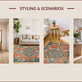 Vibrant Tribal Distressed Composition(Orange)