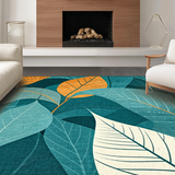 Artisan Crafted Colorful Leaf Motif(Blue)